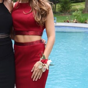 Maroon Prom Dress from Castle Couture